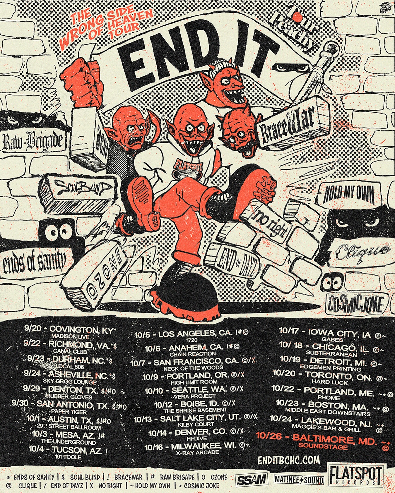 End It The Wrong Side of Heaven Tour Poster 2025